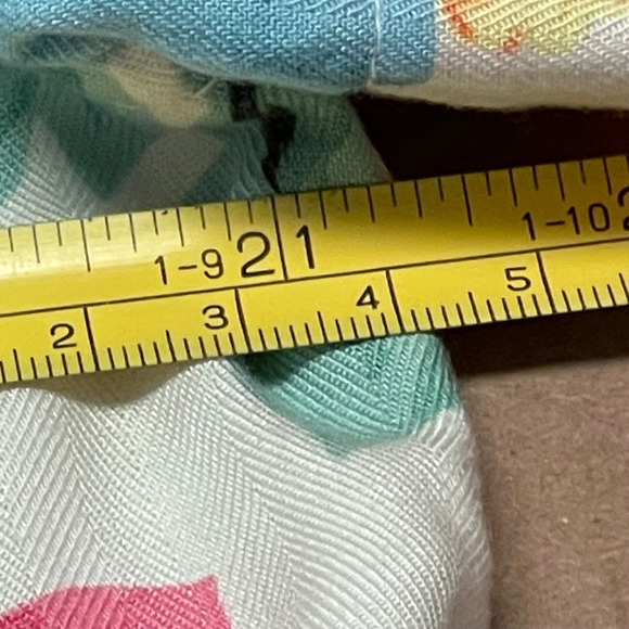 Caribbean Joe Womens Size Large Multicolor Floral Short Sleeve Button-Up Shirt - Picture 7 of 12